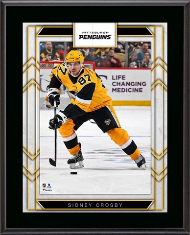 Sidney Crosby Pittsburgh Penguins 10.5" x 13" Sublimated Player Plaque Cover