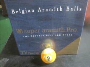 New! Belgian Super Aramith Pro "9-Ball" Replacement Billiard / Pool Ball
