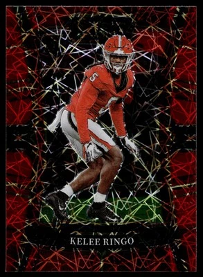 2023 Panini Select Draft Picks #25 Kelee Ringo RC Red Lazer Prizm Georgia - Image 1 of 2