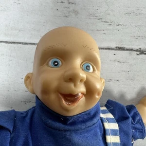 Vintage Expression Dolls Gloobee Gi-Go GIGO Palm Pals Creepy Doll Blue White - Picture 1 of 8