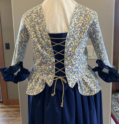 XXL Outlander Bodice. Pirate, Colonial, Rev War, Ren Faire. Scroll Floral. NWOT - Image 1 of 4