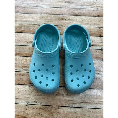 Tamanco Crocs clássico azul água infantil tamanho J3 - Imagem 1 de 4