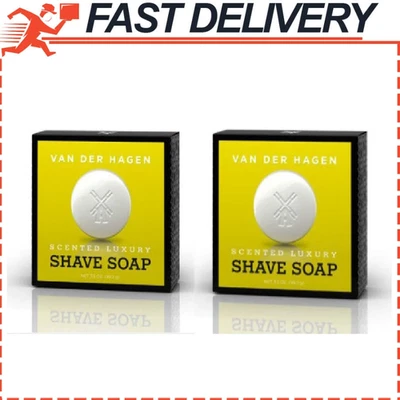 Van Der Hagen Men's Luxury Shave Soap Original Scented Shave Soap (Pack of 2) - Image 1 of 4