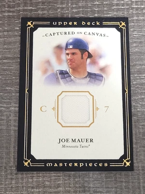 Футболка игровая 2008 Upper Deck Masterpieces Joe Mauer Captured on Canvas б/у - Изображение 1 из 4