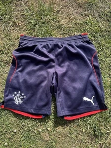 PUMA Rangers 2013 Shorts Size 11-14 Yrs Retro Scottish Football Dry Cell - Picture 1 of 3