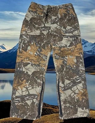 Realtree 10x Pants Men’s Large Camo Gore-Tex Rainwear Timber Hunting Vintage USA - Image 1 of 4