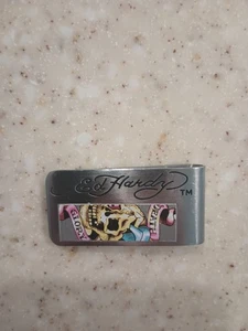 ED HARDY MONEY CLIP DEATH & GLORY - Picture 1 of 3