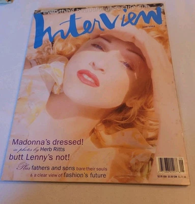 1993 June, INTERVIEW Magazine, Madonna's Dressed But Lenny's Not  (MH54) Foto 1 de 3