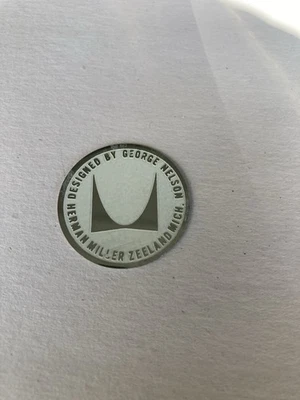 Medallón con logotipo de Herman Miller Eames raro George Nelson Foto 1 de 3