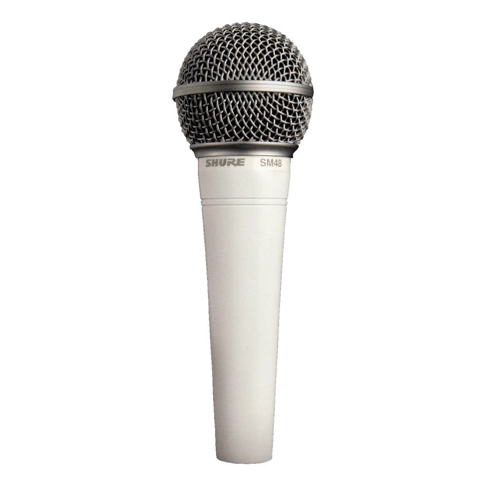 Shure SM48W-LC Limited White Special Edition Cardioid Dynamic Vocal Microphone - Image 1 of 1