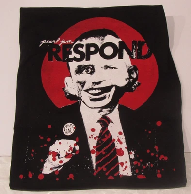 Pearl Jam Concert T-shirt | Dark Matter Tour '25  | Respond Logo | XXL Black  - Image 1 of 3