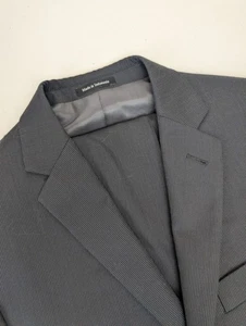 Egara 2 Piece Suit Mens 38S Slim Fit Gray Double Vented Pants 31x28 - Picture 1 of 10