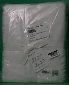 Funda nórdica esencial Pottery Barn TENCEL™, 320TC F/Q 92" x 88" blanca nueva con etiquetas - Imagen 1 de 5