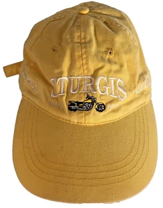 Sturgis 2003 63rd Annual Motorcycle Rally Ladies Yellow Embroidered Ball Cap Hat - Picture 1 of 8