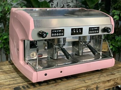WEGA POLARIS 2 GROUP BABY PINK ESPRESSO COFFEE MACHINE CUSTOM COMMERCIAL CAFE - Изображение 1 из 4