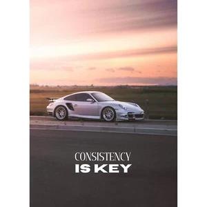 Motivational Poster Porsche 911 Turbo Inspiring Text #001 - Picture 1 of 14
