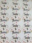 Floral Snap And Share Stickers 48 Per Page, 10 sheets, 1 inch each.