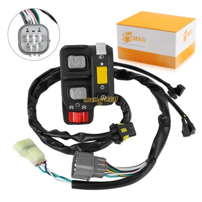 Interruptor de parada de arranque de cambio del manillar izquierdo faro para Honda Foreman 500 TRX500FE Foto 1 de 4