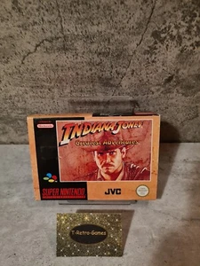 SNES Super Nintendo Indiana Jones Greatest Adventures con embalaje original e instrucciones EUR - Imagen 1 de 10