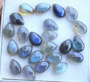Piedra preciosa suelta cabujón pera labradorita natural de 35,90 quilates - Imagen 1 de 3