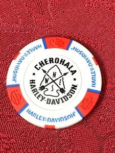 Chip de póker Cherohala Harley-Davidson Tellico Plains Tennessee coleccionable - Imagen 1 de 3