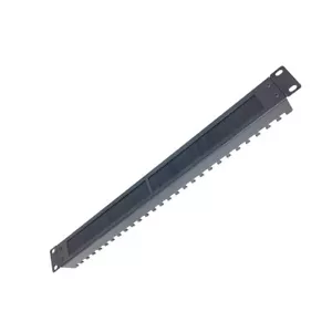 1U Brush Cable Manager Horizontal Rack Mount Cable Management Panel with Tidy - Picture 1 of 6