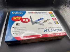 D-Link Air Wireless Network DWL-520+ Wireless PCI Adapter 802.11b 22 Mbps - Picture 1 of 6