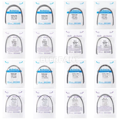 10pc/pack ETERFANT Dental Ortho Arch Wires Super Elastic NiTi/Stainless Steel - Image 1 of 4