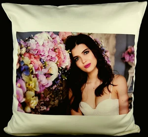 Personalised Photo Cushion Cover Printed Mother's Day Collage Text (16") CREAM - Picture 1 of 5