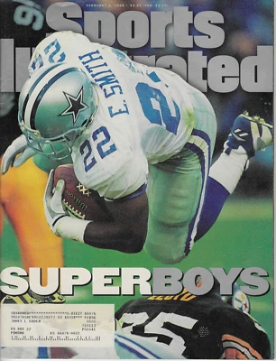 Sports Illustrated 5 de febrero 1996 Emmitt Smith Dallas Cowboys Super Boys Foto 1 de 2