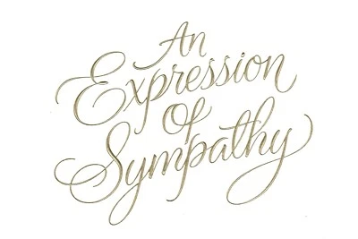 Classic With Sympathy Thinking & Wishing You Theme Hallmark Card - Set of 2 - Image 1 of 3