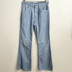 Vintage Gr. 28 1970’s Blue Cord Original NDS Tab Levis Wide Flare/Bell Bottoms - Bild 1 von 6