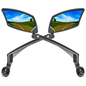BriskMore Bike Handlebar Mirrors 1 Pair High–Definition Convex Scratch Resist... - Picture 1 of 6