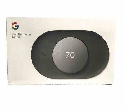 Google Nest Thermostat Trim Kit Charcoal Model GZZN7 New Sealed - Image 1 of 4