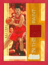 2007-08 TOPPS TRADEMARK MOVES (BKB) Yao Ming SP JERSEY CARD #TRYM #d 108/199 HOF