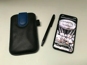 Set bolígrafo TOUCH PEN y Smartphone Pouch estuche nuevo y embalaje original # AZUL-NEGRO - Imagen 1 de 6
