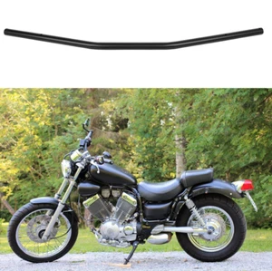 Motorcycle Black 1" Drag Bars Handlebars For Yamaha Virago XV 250 535 750 1100 - Picture 1 of 15