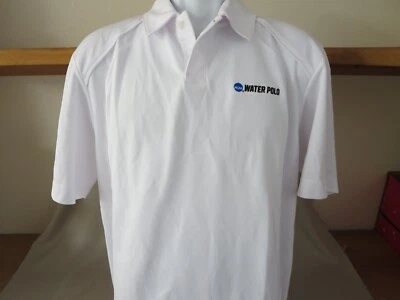 Nueva Camisa Polo Acuático Para Hombre NCAA Manga Corta Poliéster Blanca Talla Mediana Foto 1 de 4
