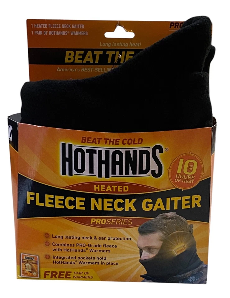 HotHands NECKGAITBLK Fleece Neck Gaiter - Black