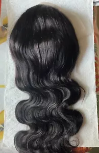 Wigs for women 100% human hair13X4 180 % density 20 inch Black - Picture 1 of 1