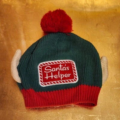 Sombrero de Elfo Infantil 6-12 Meses Navidad AYUDANTE DE SANTA • Tan 'Dorable Foto 1 de 4