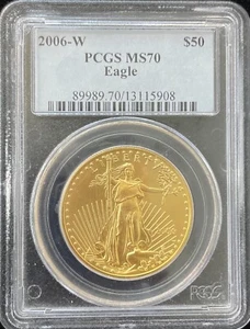 2006 W American Eagle 1 oz $50 Gold Coin PCGS MS 70 - Picture 1 of 2