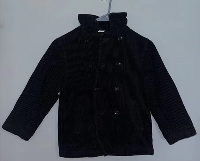 Vintage 2002 Gymboree Courduroy Black Blazer Boys Size 6 Suit Coat Jacket - Image 1 of 4