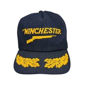 Sombrero Winchester Azul Denim Camionero Snapback Diseño Flocado Espuma Interior De Colección Retro - Imagen 1 de 18