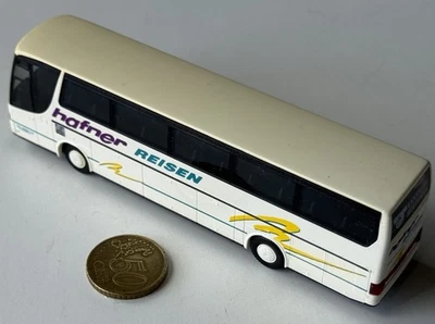 i676a Rietze 1:87 Bus Kässbohrer Setra Hafner Reisen Reisebus weiß (vergilbt)H0 - Bild 1 von 4