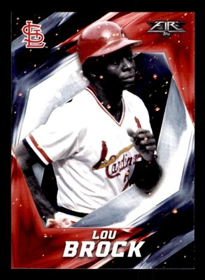 2017 Topps Fire #47 Lou Brock - Image 1 of 2