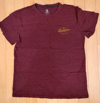 Quiksilver Surf Wear Burgundy Mens XL TShirt Born From The Sea B4 - Image 1 of 4