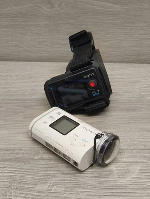 SONY ACTION CAM HDR-AS100V CAMCORDER WIFI ACTION VIDEO CAMERA & LIVE VIEW REMOTE - Image 1 of 4