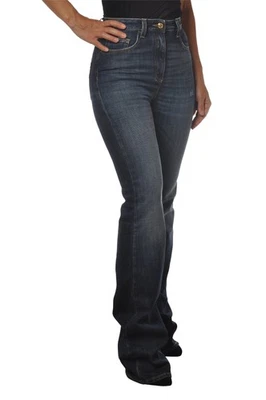 Jeans a zampa for Woman Elisabetta Franchi Cut it 30 Color Denim - Image 1 of 4