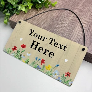 Personalised Garden Plaque for Outside Garden Sign For Outdoor Welcome Sign - Picture 1 of 9